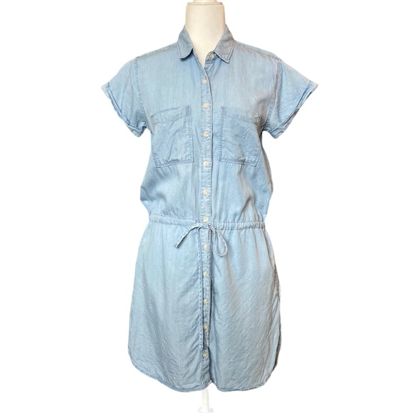 Thread & Supply Dresses & Skirts - Thread & Supply Women's short sleeve chambray button down shirt dress, Sz S